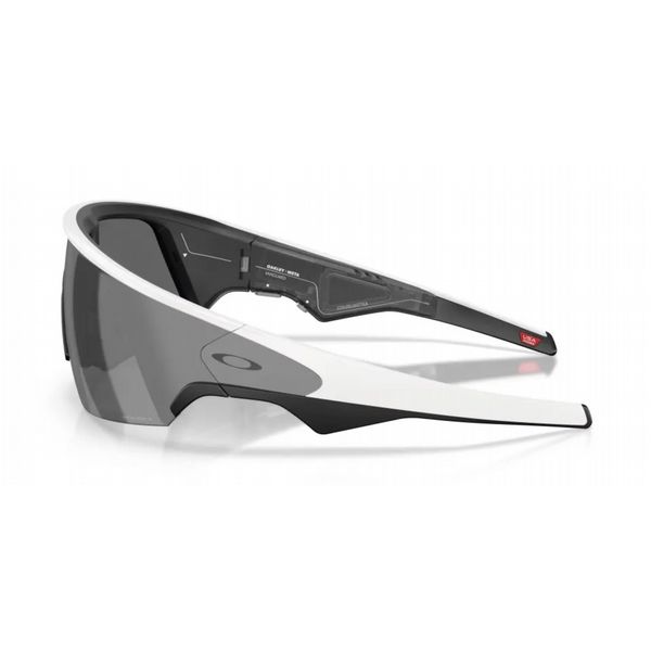 Oakley Vanguard Meta Sunglasses White Frame with Prizm Black Lens