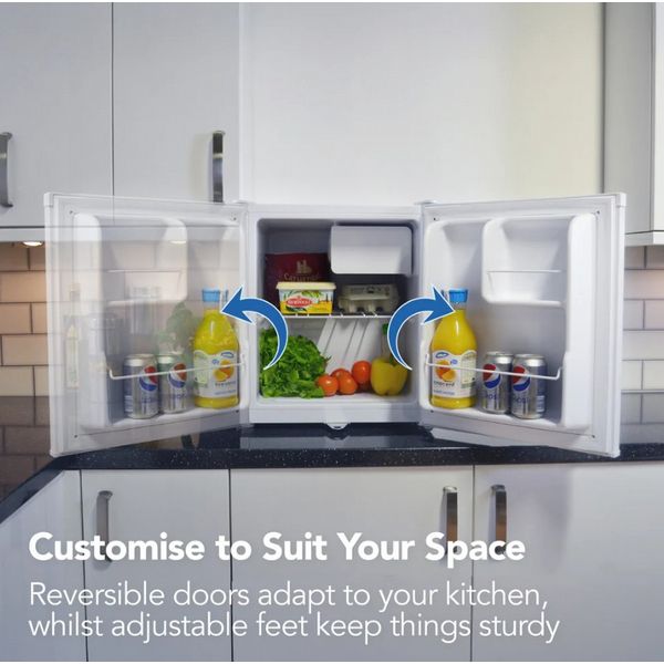 Igenix 41L Table Top Fridge With Lock White