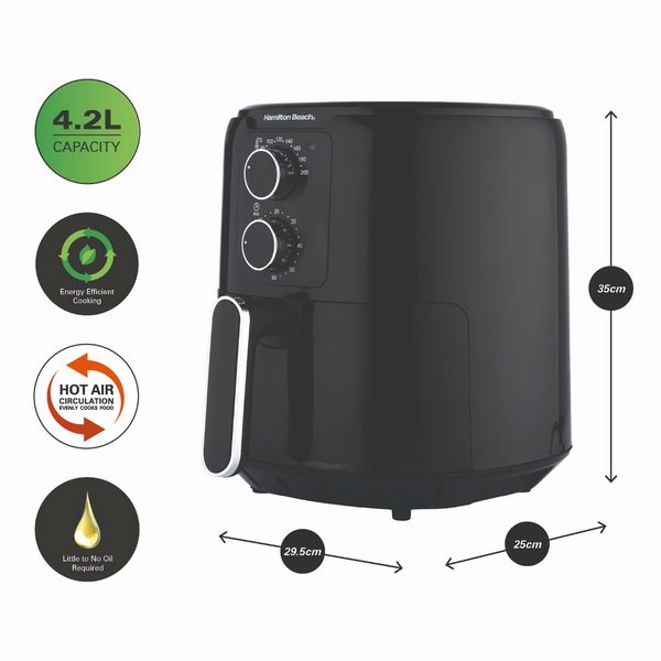 Hamilton Beach Simplifry 4.2L Manual Air Fryer