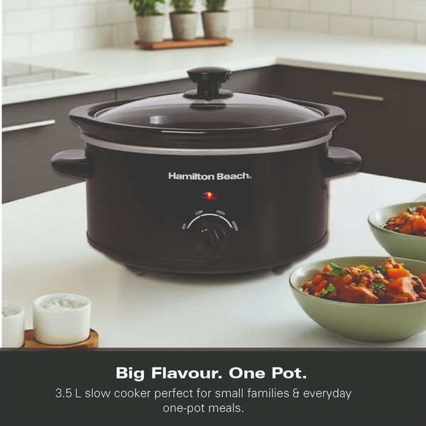 Hamilton Beach 3.5L Slow Cooker Black