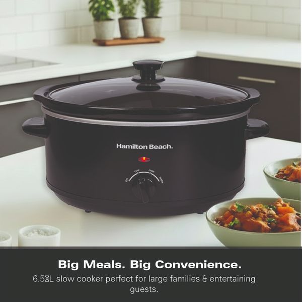 Hamilton Beach 6.5L Slow Cooker Black