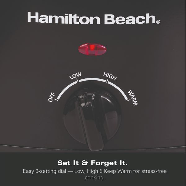 Hamilton Beach 6.5L Slow Cooker Black