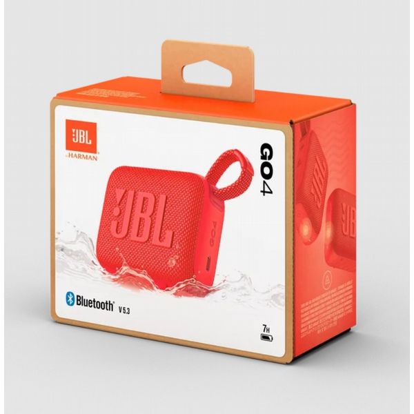 JBL Go 4 Portable Speaker, Red