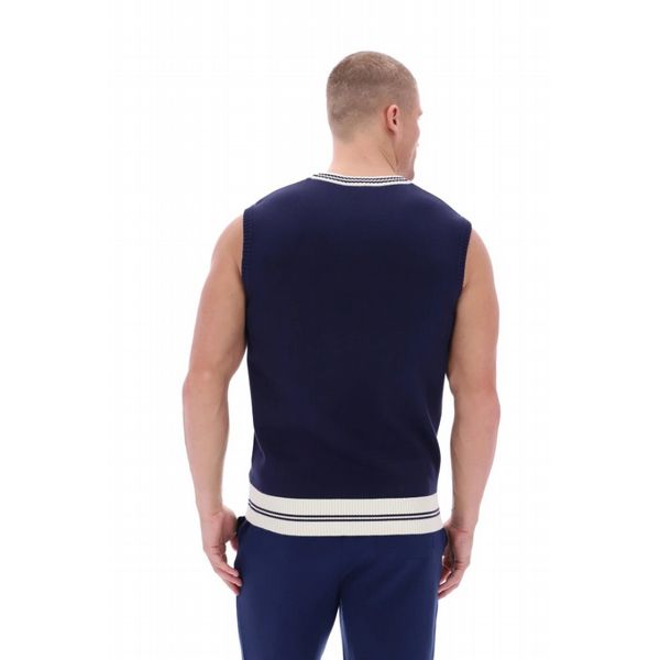 FILA FRANCIS KNITTED VEST MENS - FNAVY/GARD