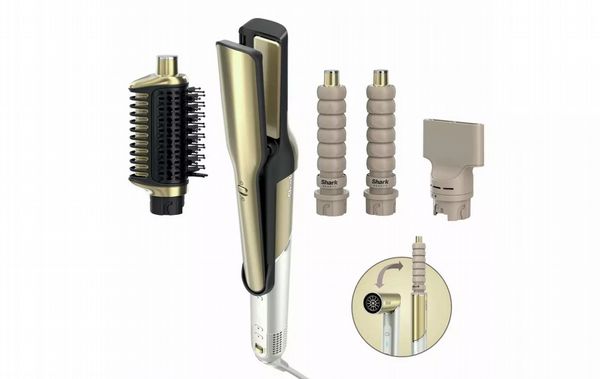 Shark Glam Straight & Waves Multi-Styler Gold